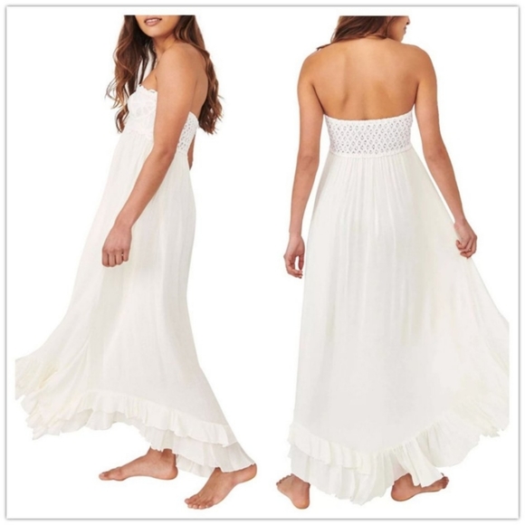 Free People Dresses & Skirts - NWT Free People Adella Maxi Dress White